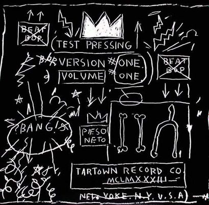 null Jean-Michel Basquiat (1960-1988) Beat bop / Test pressing 1983. Disque vinyle...