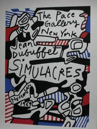 null Jean Dubuffet (1901-1985) Simulacre, 1969 affiche pour l'exposition à la Pace...