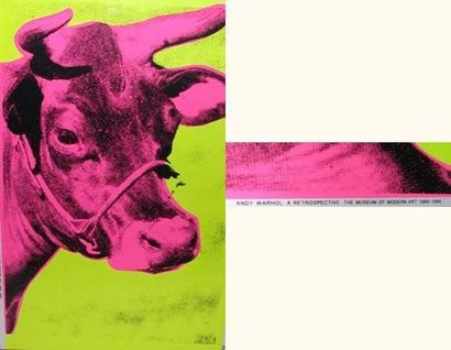null Andy Warhol (1928-1987) Cow, wall paper, 1989.
Sérigraphie en couleurs sur papier...