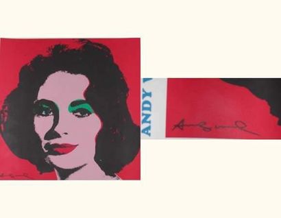 null Andy Warhol (1928-1987) Liz Taylor 1965.
Sérigraphie en couleur sur papier fort...