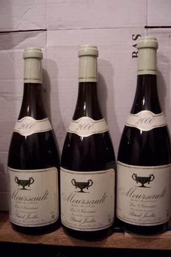 3 bouteilles Meursault 1er Cru Les Narvaux...