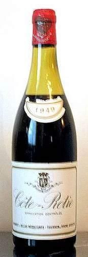 null 1 bouteille COTE ROTIE Delas 1949 Niveau 6 cm