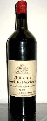 1 bouteille LEOVILLE POYFERRE 1959. Mise...