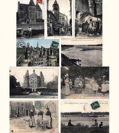 null Albums de cartes postales, 1910-1920. Régionalisme : Loir-et-Cher et divers
Env....
