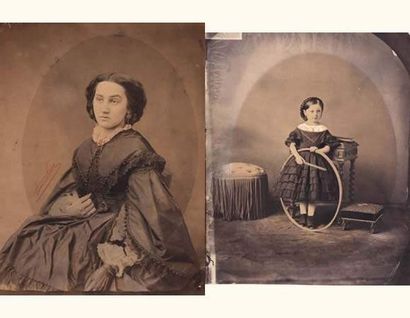 null Portraits, c. 1850
Ensemble de 5 tirages d'époque (papiers salés et une albumine)...