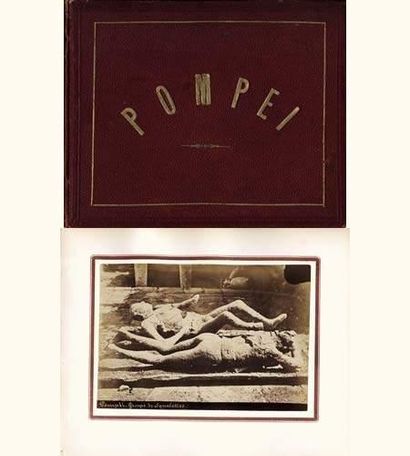 null Pompéi, 19e siècle
Album oblong contenant 13 tirages albuminés (10,5x15,5 cm...