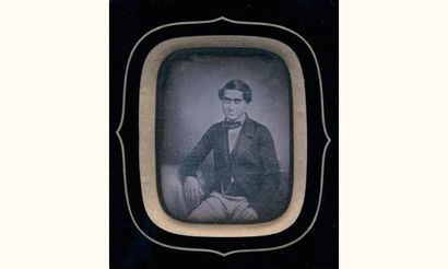 Daguerréotype 1/6 de plaque Portrait d'homme...