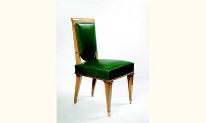 null LUCIEN ROLLIN (1906-1993) (attribué à) 
Série de douze chaises à structure et...