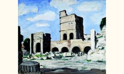 null Albert ANDRE (1869-1954)
Vieilles ruines à Arles
Huile sur toile, signée en...