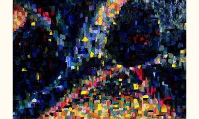 null Greta FREIST (1904-1993)
Composition abstraite
Huile sur toile, signée en bas...