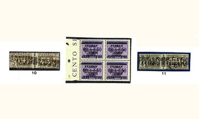  27 obl. Colis postal de Libye surchargé Fezzan (timbre entier). TB.