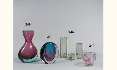 Fulvio BIANCONI. 
Série de trois vases quadrangulaires...