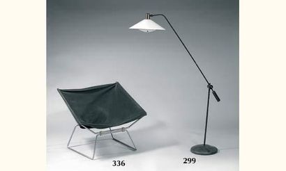 Henri LANCEL. 
Rare lampadaire à balancier...