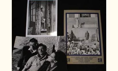 null CINÉMA Trois photographies de tournage dont : Orphée de Jean Cocteau, 1949,...