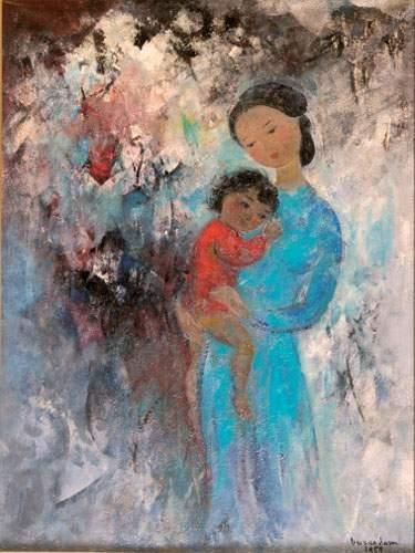 null *vu cao dam (1908-2000)
Maternité
Huile sur toile, signée et datée 1959. Titrée,...