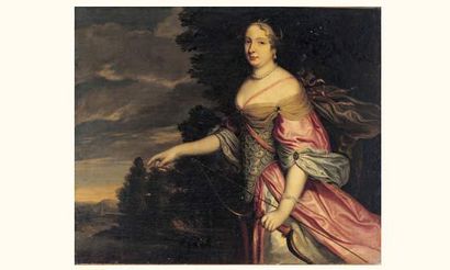 null Ecole française du XVIIe siècle, attribué aux beaubrun
portrait d'une dame de...