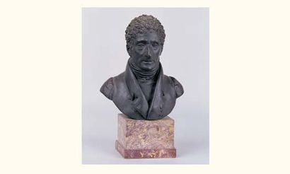 null Antoine-Laurent DANTAN (Saint-Cloud 1798-Paris 1878)
Buste en bronze patiné...