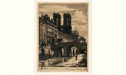 Charles MERYON

Le Petit pont. 1850. 

Eau-forte....