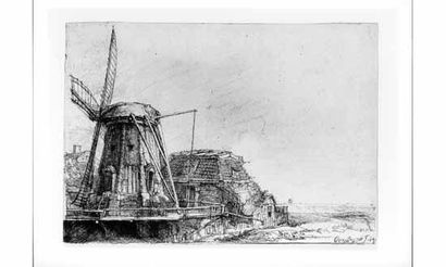 null REMBRANDT Harmensz. van RIJN

Le Moulin de Rembrandt. 1641. 

Eau-forte. B.,...