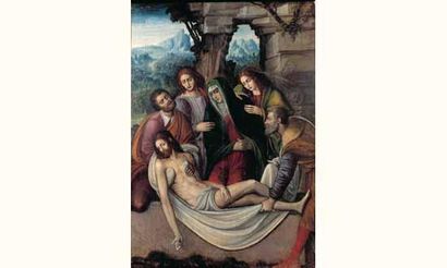 null Pier Francesco SACCHI (Pavie 1485 - Gênes 1528) 

La mise au tombeau
	
Huile...
