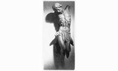 null KESSELS Willy 
Sculpture du Christ, ca. 1935.
Tirage argentique d'époque, tampon...