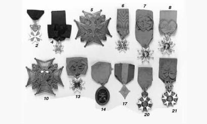 null Ordre de Malte 

Croix de chevalier,31x50 mm, modèle de la Restauration en or...