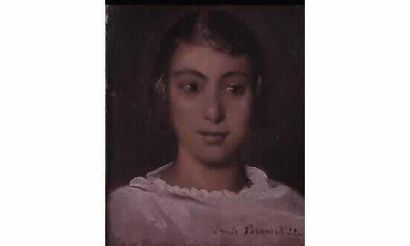 null Emile BERNARD (Lille 1868 - Paris 1941)
Jeune fille en chemise blanche vue en...