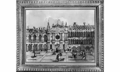 null Jules JOYANT (Paris 1803 - 1854)
Venise : VUE DES ARCADES DE LA PLACE SAINT...