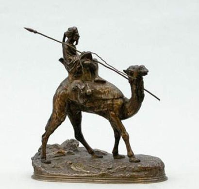 null Agathon LÉONARD (1841-1923)
Le méhariste
Épreuve en bronze, fonte d'édition...