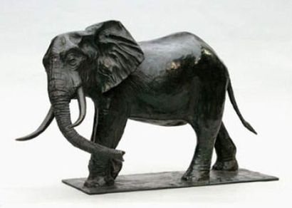 null Dominique BILLIET, né en 1950
Éléphant d'Afrique
Épreuve en bronze, fonte d'édition...