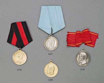null Médaille Prise de Paris .1814 + médaille commémorative de 1812
Argent. Portée,...