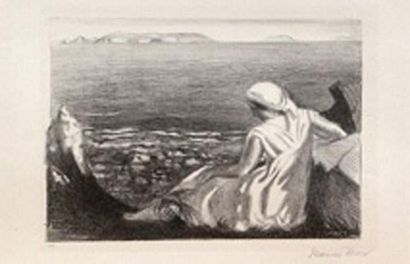 null Maurice DENIS (1870-1943)
Solitude
Lithographie in-folio en largeur.
Épreuve...