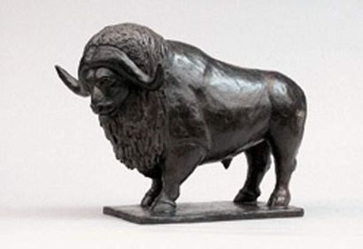 null Christine PARAVISINI, contemporain
Faribole, taureau lion
Épreuve en bronze,...