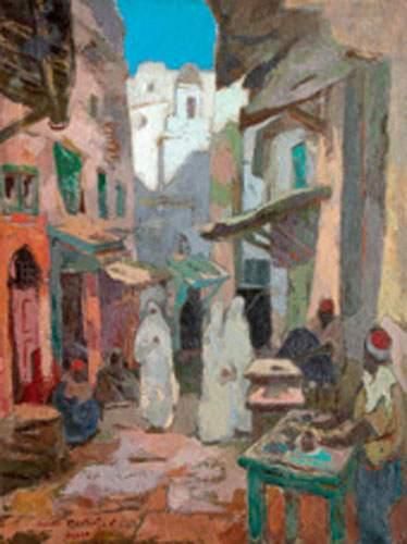  Lucien MARTIAL (1892-1987) La casbah d'Alger Huile sur toile signée en bas à gauche....