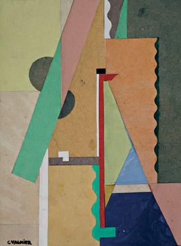 null Georges VALMIER (1885 - 1937)
“COMPOSITION GEOMETRIQUE”, 1921

Gouache et collage...