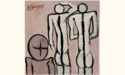 null M. BOURGEOIS
« Têtes rondes », 1979
Huile sur toile signée en haut à gauche,...