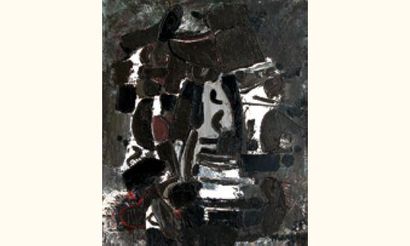 null Pinchus-Burstein MARYAN (1927-1977)
« Composition », 1955
Huile sur toile signée...