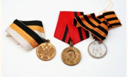 null MÉDAILLES
Ensemble de 3 médailles Règne d'Alexandre II.
- Défense de Sébastopol.1854-55...