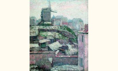 null Georges MANZANA-PISSARRO, (1871-1961)
« Montmartre, le moulin de la galette...