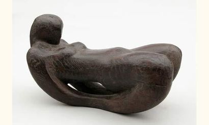 null Ferdinand PARPAN (1902-2004)
Nu, Kama
Sculpture, taille directe sur frêne teinté,...
