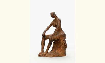 null Ferdinand PARPAN (1902-2004)
Femme assise
Épreuve en bronze, fonte originale...