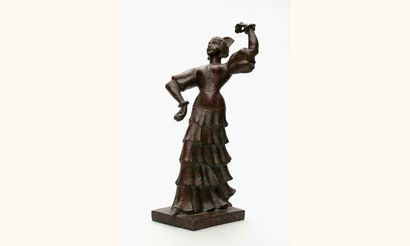 null Ferdinand PARPAN (1902-2004)
Danseuse gitane
Épreuve en bronze, fonte originale...