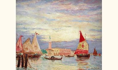 null Henry GERARD 1860-1925

"Vue de Venise"

Huile sur toile signée en bas à droite
45...