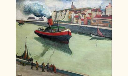 null Elisée MACLET 1881-1962

"Vapeur à Dieppe"

Huile sur toile signée en bas à...