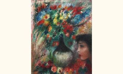 null Edouard GOERG 1893-1969

"Bouquet au profil de brune"

Huile sur toile portant...