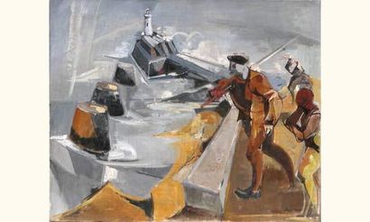 null DESPIERRE Jacques CERIA dit 1912-1995

"Pécheurs sur la jetée"

Huile sur toile...