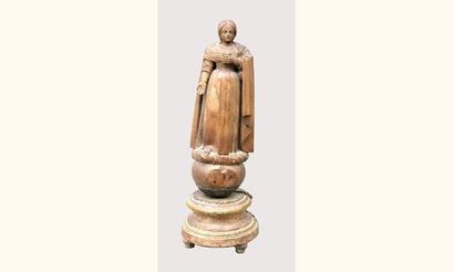 null BARBANCE 

STATUETTE en bois sculpté en ronde-bosse représentant l'allégorie...