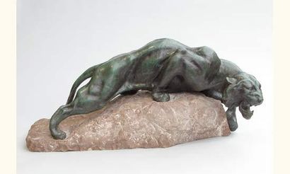 null Jacques MERCULIANO (1859-1935)

LIONNE PRÊTE À BONDIR

Epreuve en bronze, fonte...