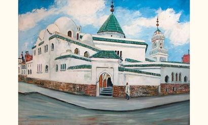 null Elisée MACLET 1881-1962
La grande mosquée de Paris
Huile sur carton signée au...