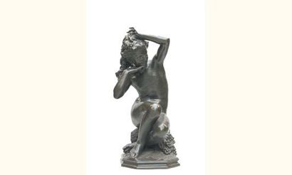 null Jean-Baptiste CARPEAUX 1827-1875. “Jeune fille riant”
Epreuve en bronze à patine...